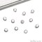 Cubic Zirconia Crystal Round 8mm Jewelry Pendant Charm, Gemstone Bracelet Charm, GemMartUSA (50607)